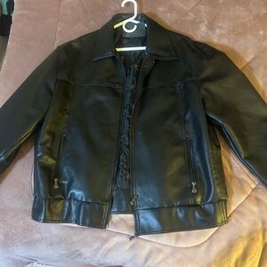 American Eagle Outfitters Black Leather Jacket